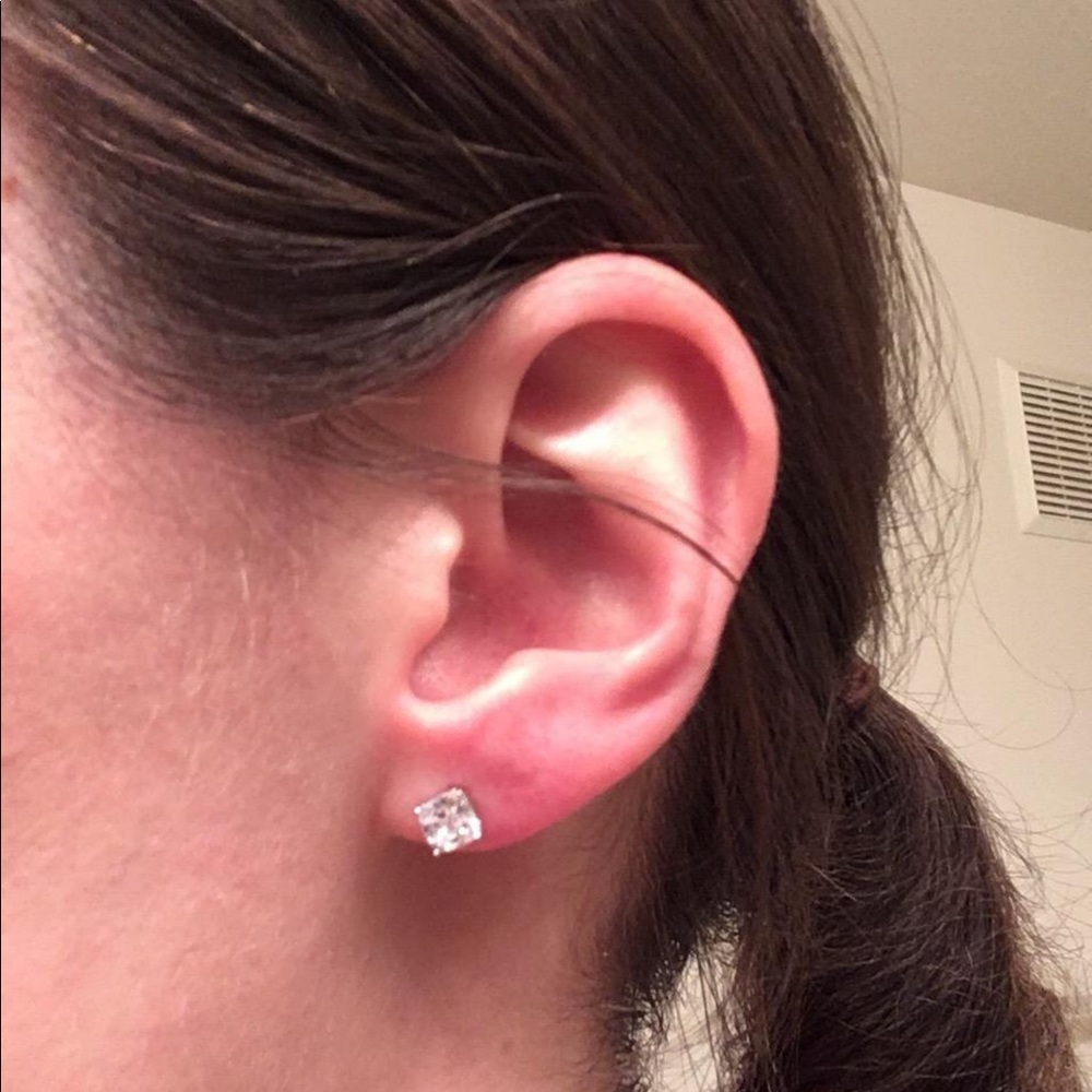 1ct Radiant Cut Earrings - Picture 16 of 16